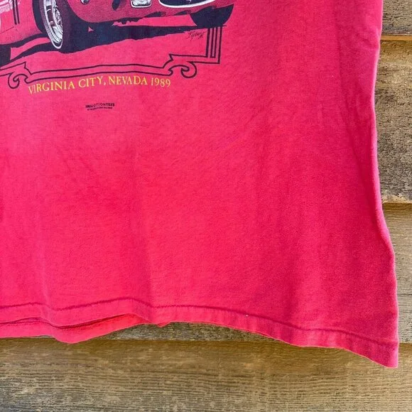 Vintage 1989 Ferrari Club of America Virginia City Tee Shirt Size XXl - Picture 10 of 16